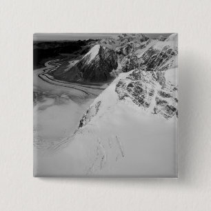 USA, Alaska, Denali National Park, Aerial view 15 Cm Square Badge