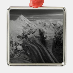 USA, Alaska, Denali National Park, Aerial view 3 Metal Tree Decoration