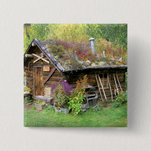 USA, Alaska, Denali National Park, Kantishna. 15 Cm Square Badge