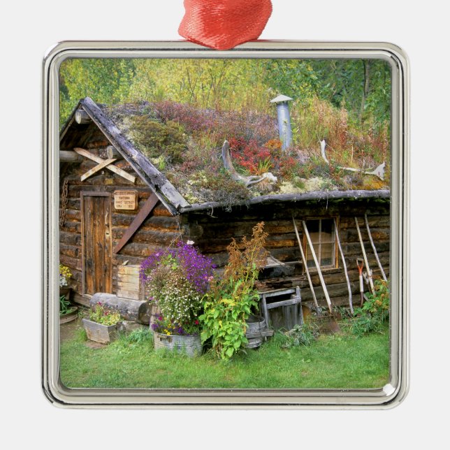USA, Alaska, Denali National Park, Kantishna. Metal Tree Decoration (Front)
