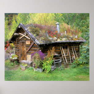 USA, Alaska, Denali National Park, Kantishna. Poster