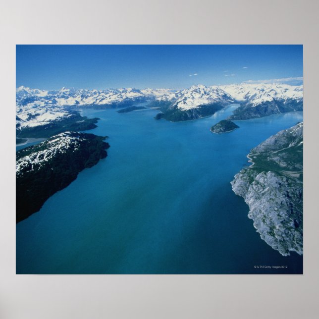 USA,Alaska,Glacier Bay National Park,aerial view Poster (Front)