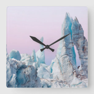 USA, Alaska, Glacier Bay National Park. Margerie Square Wall Clock