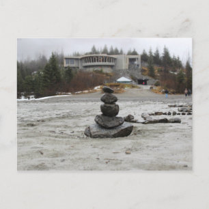 USA - Alaska - Juneau - Mendenhall & Inukshuk Postcard