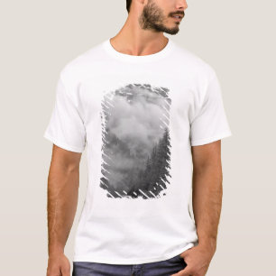 USA, Alaska, Juneau, Rainforest covers fjords in T-Shirt