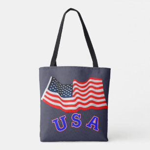USA All-Over-Print Tote Bag, Medium Bag