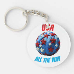 USA All The Way Key Ring