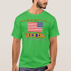 USA Always Moving Forward w Obverse Flag T-Shirt