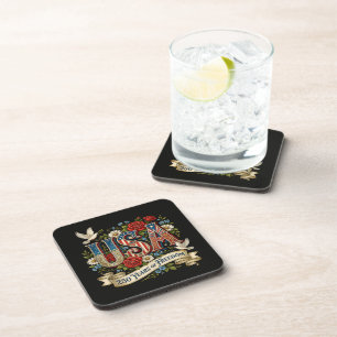 USA America 1776-2026 250 Years Freedom Coaster