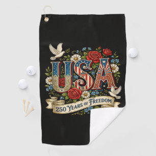 USA America 1776-2026 250 Years Freedom Golf Towel