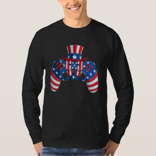 USA America Controller For Video Games  Gamers T-Shirt