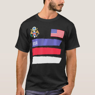 Usa America Flag Football Soccer Fan T-Shirt