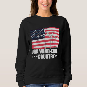 USA America Flag USA Wind erful Country Sweatshirt