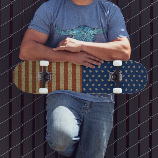 USA America United States Stars And Stripes Skateboard (Outdoor 3)