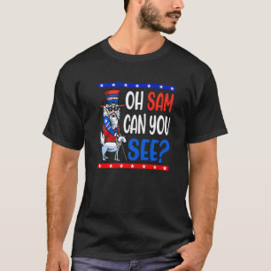 Usa American Blind Uncle Sam 4th Of July Men Wome T-Shirt