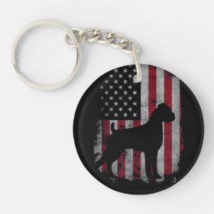 USA American Boxer Dog Animal Dog Breeder Puppy Tr Key Ring