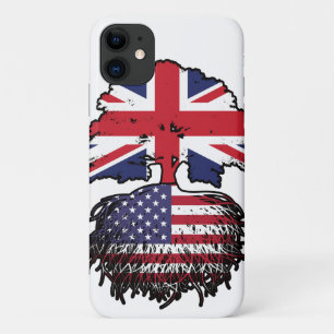 USA American British UK Tree Roots Flag Case-Mate iPhone Case