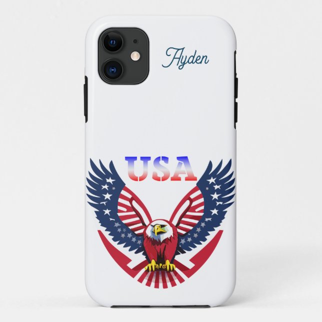 USA American Eagle Customisable  Case-Mate iPhone Case (Back)