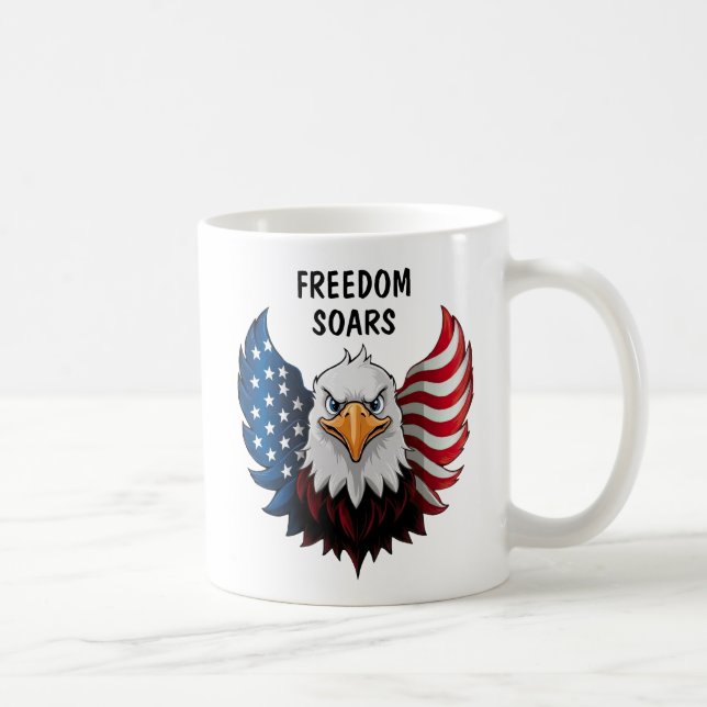 USA American Eagle Flag  Coffee Mug (Right)
