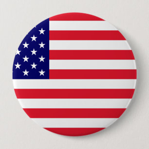 USA - American Flag 10 Cm Round Badge