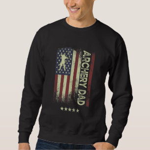 USA American Flag  Archery Dad 1 Sweatshirt