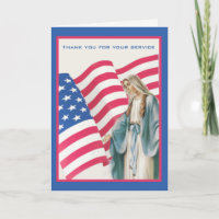 USA AMERICAN FLAG BLESSED VIRGIN MARY