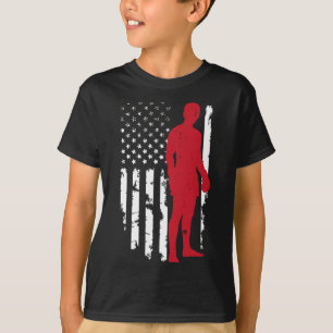 Usa American Flag Boxing Kickboxing Patriotic 4th T-Shirt