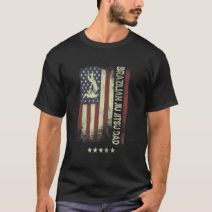 USA American Flag Brazilian Jiu Jitsu Dad 1 T-Shirt