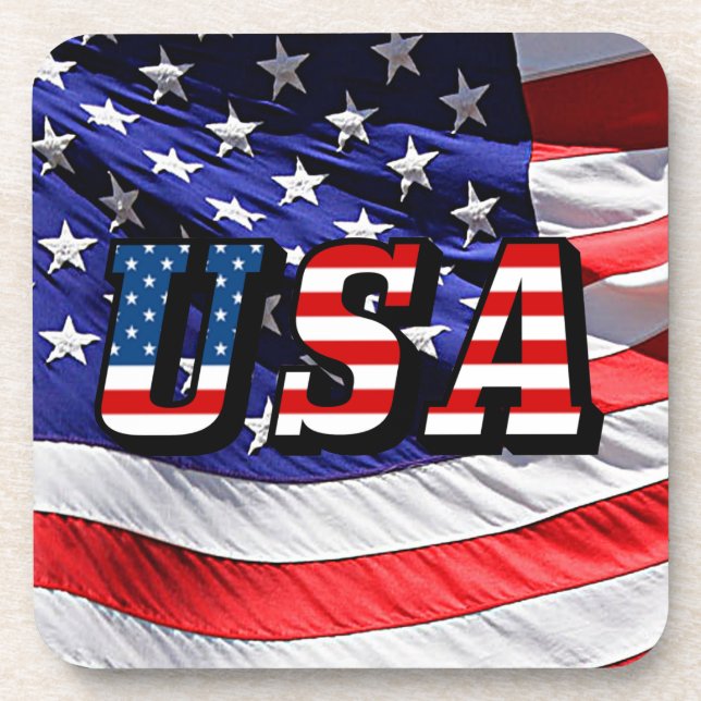 USA - American Flag Coaster (Front)