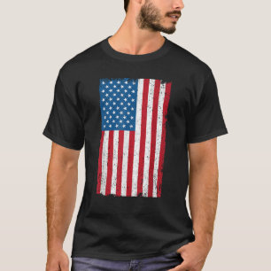 USA American Flag Distressed T-Shirt
