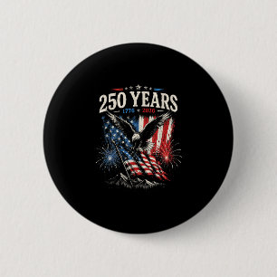 Usa american flag for men women 4th of july 6 cm round badge