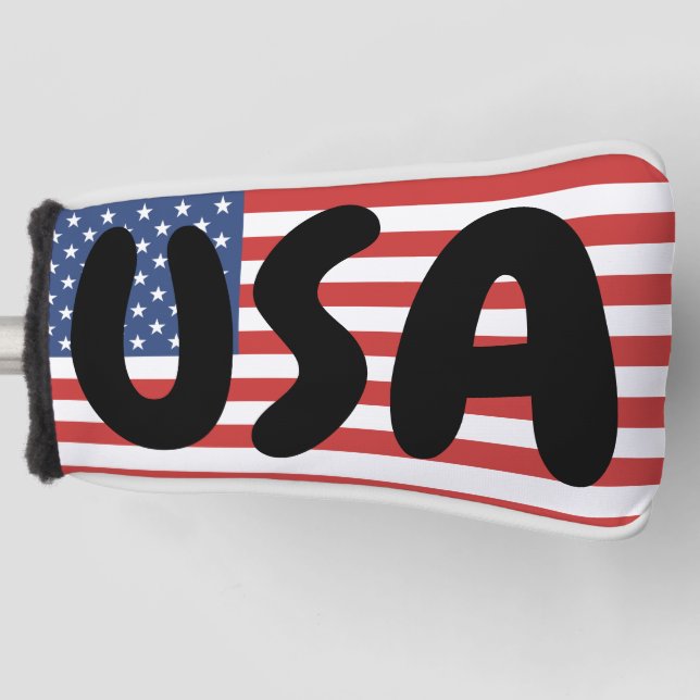 USA AMERICAN FLAG GOLF HEAD COVER (Front)