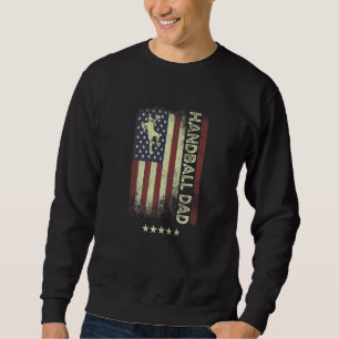 USA American Flag  Handball Dad  1 Sweatshirt