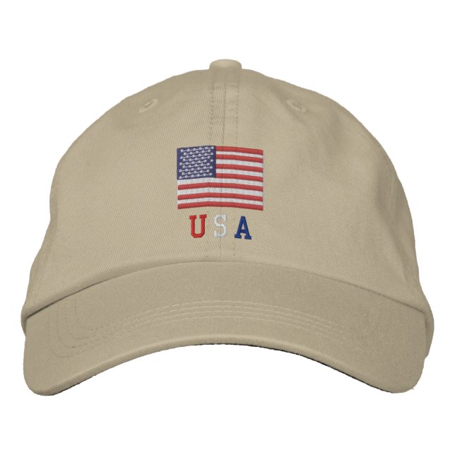 USA American Flag Hat - 4th of July (Front)