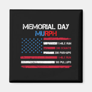 Usa american flag memorial day murph 2023 veteran magnet