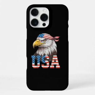 USA American Flag Men Women Kids Bald Eagle Patrio iPhone 16 Pro Max Case
