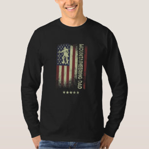 USA American Flag Mountaineering Dad 1 T-Shirt