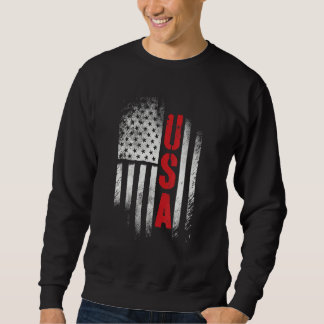 USA American Flag Patriotic 4th of July Sweatshirt