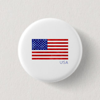 USA American Flag Patriotic Artisan Freedom 3 Cm Round Badge