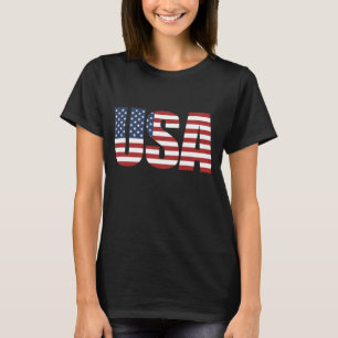 USA American Flag Patriotic T-Shirt