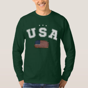 USA American Flag Patriotic Veterans 4th of July T-Shirt