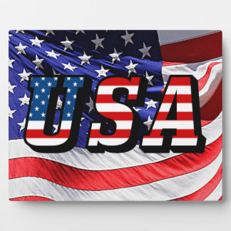 USA - American Flag Plaque