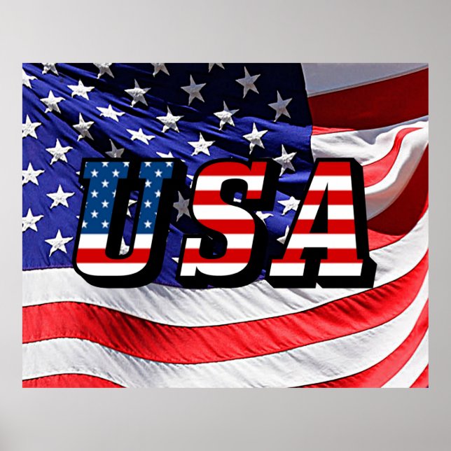 USA - American Flag Poster (Front)