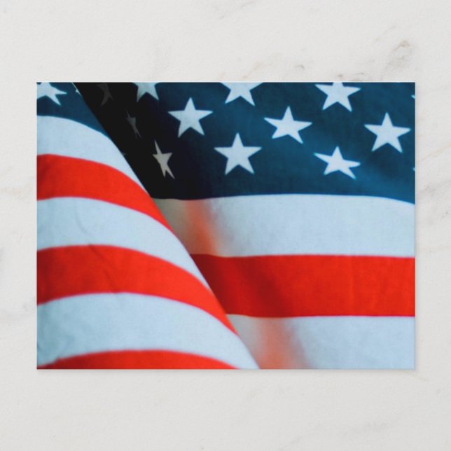 USA American Flag Red White and Blue Postcard (Front)
