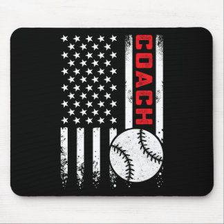 Usa American Flag Sell Coach Patriotic 4th Of July Mouse Pad