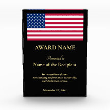 USA American Flag Service Promotion Recognition