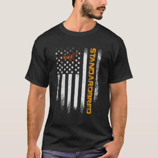 Usa American Flag Standardbred Horse T-Shirt