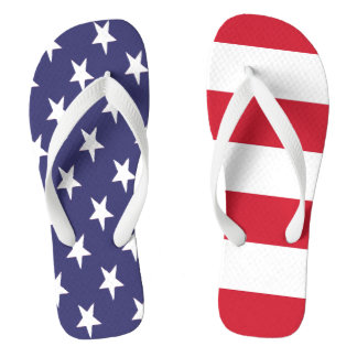 USA American Flag Stars And Stripes Jandals