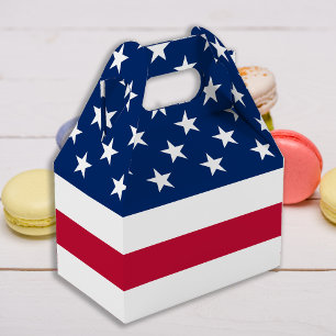 USA American Flag Stars And Stripes Patriotic Favour Box