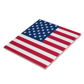 USA American Flag Stars and Stripes Tile